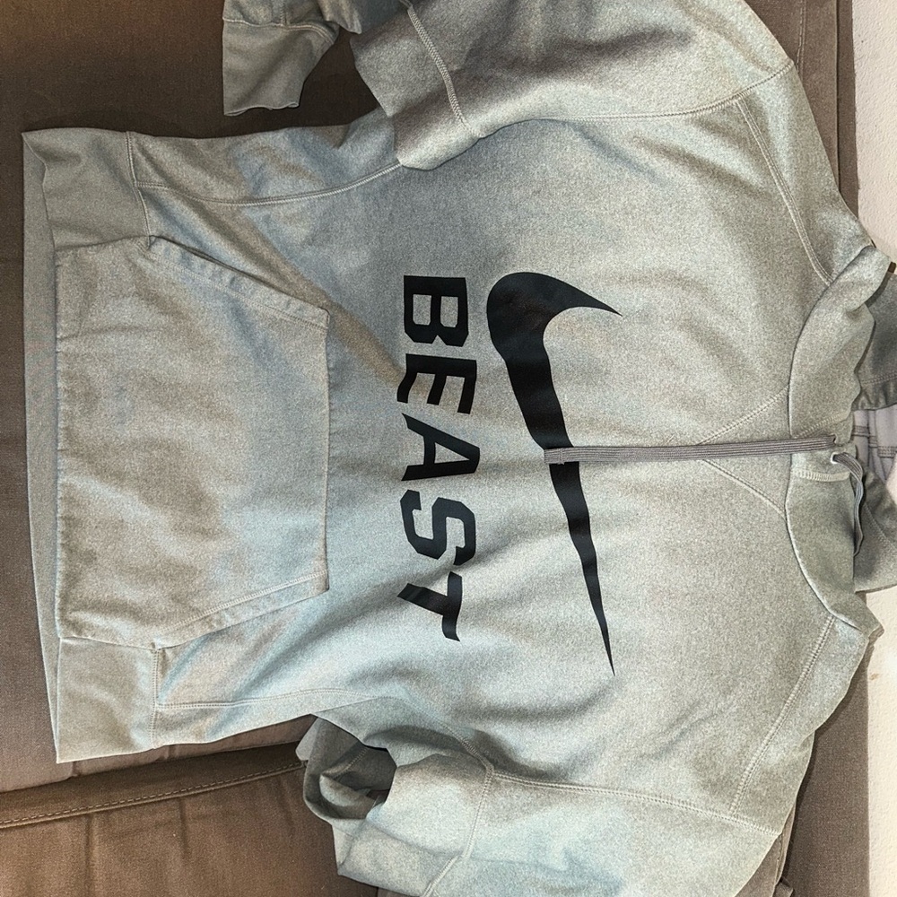Nike Gray Hoodie with Black Logo